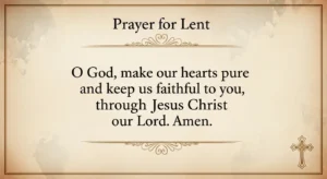 Short Prayers for Lent