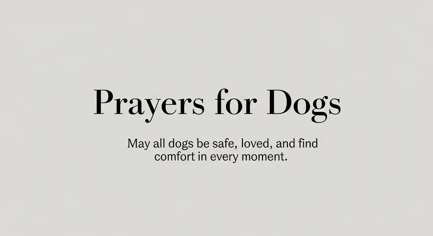 Prayers for Dogs