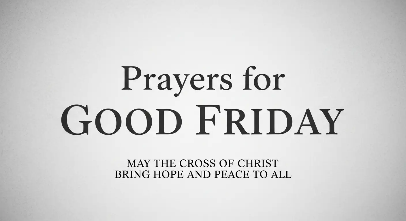 Prayers for Good Friday