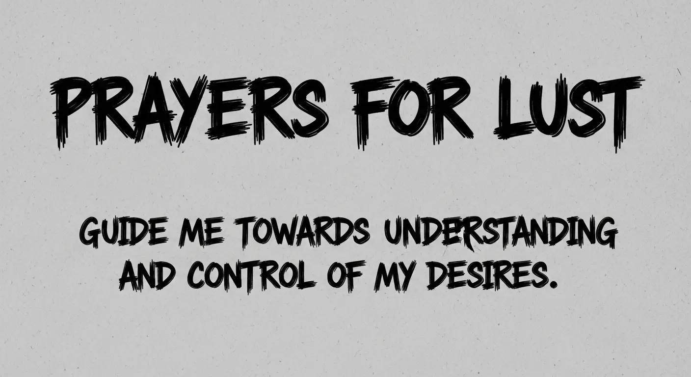 Prayers for Lust