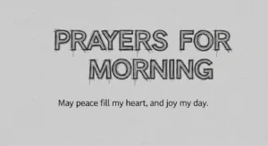 Prayers for Morning