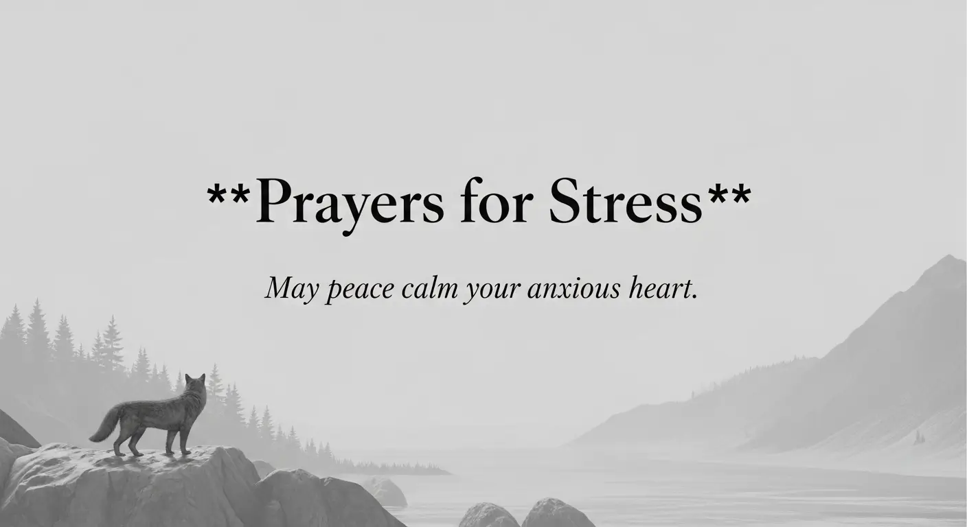 Prayers for Stress