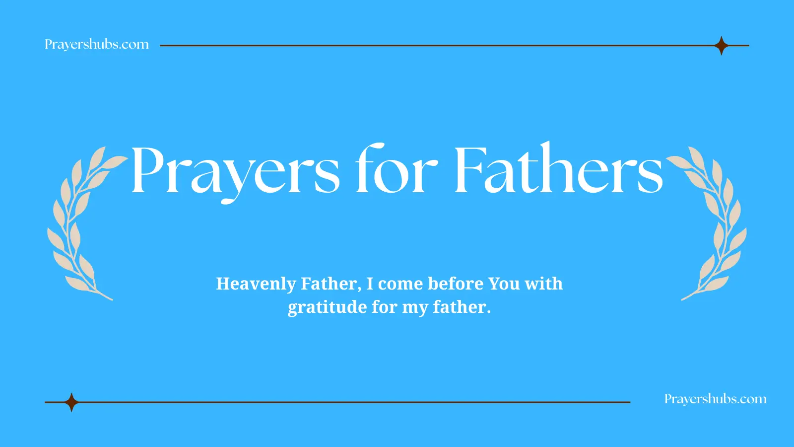 Prayers for Fathers