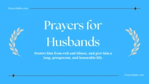 Prayers for Husbands