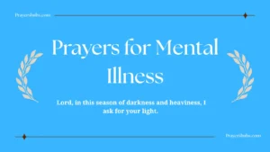Prayers for Mental Illness
