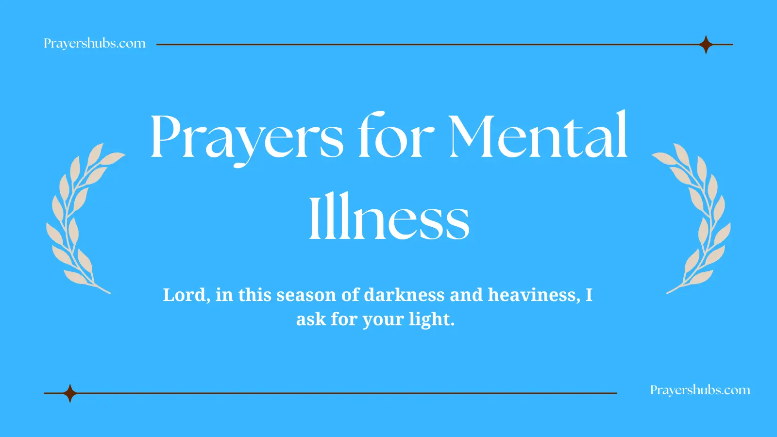 Prayers for Mental Illness