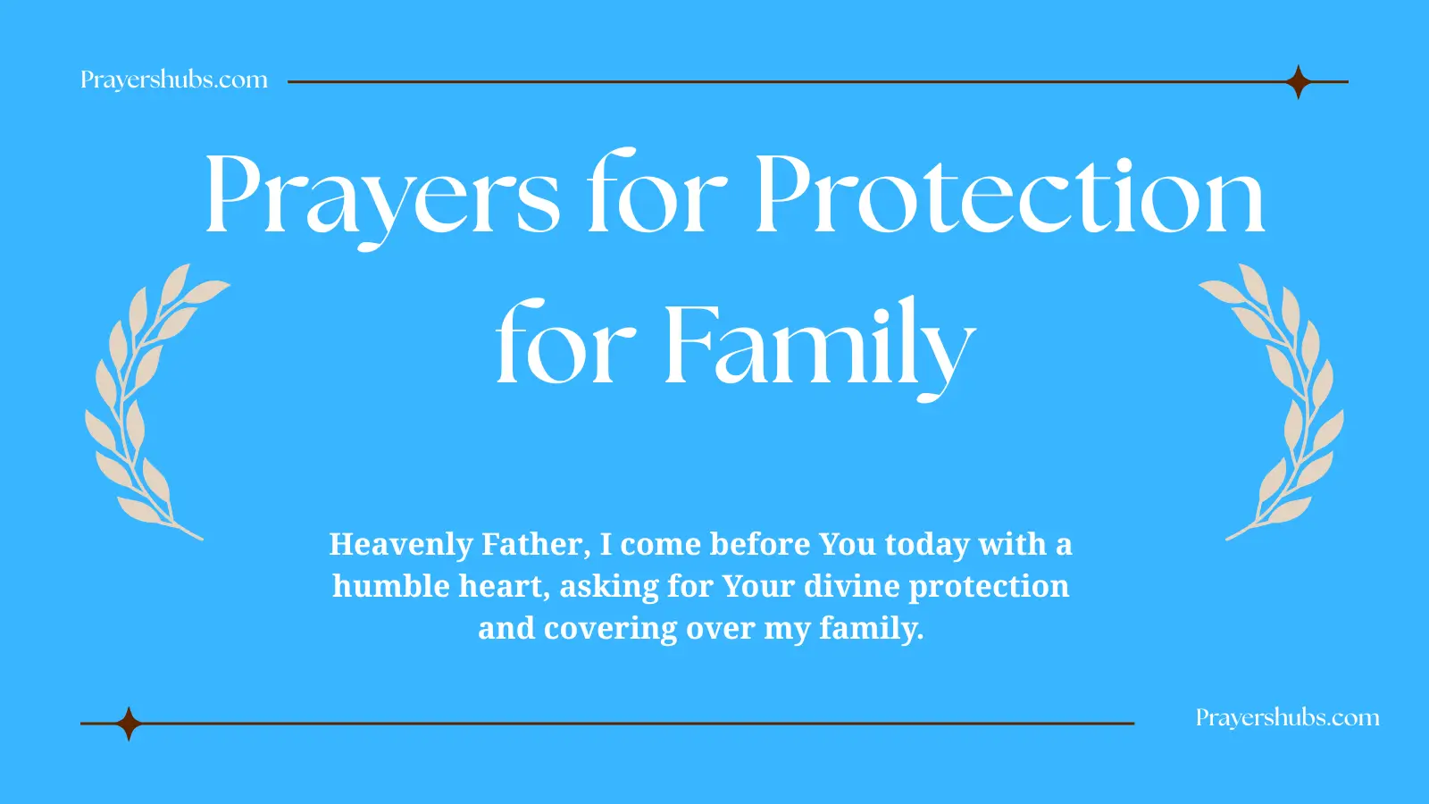 Prayers for Protection for Family