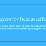 Prayers for Deceased Pets