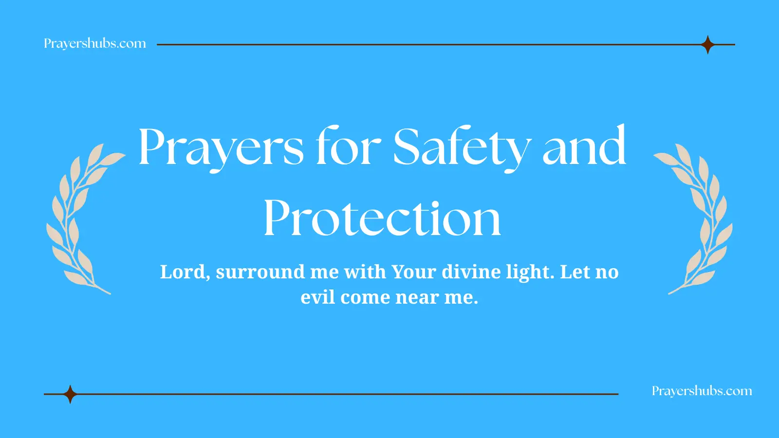 Prayers for Safety and Protection