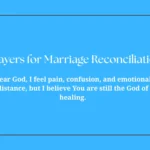 Prayers for Marriage Reconciliation