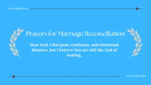 Prayers for Marriage Reconciliation