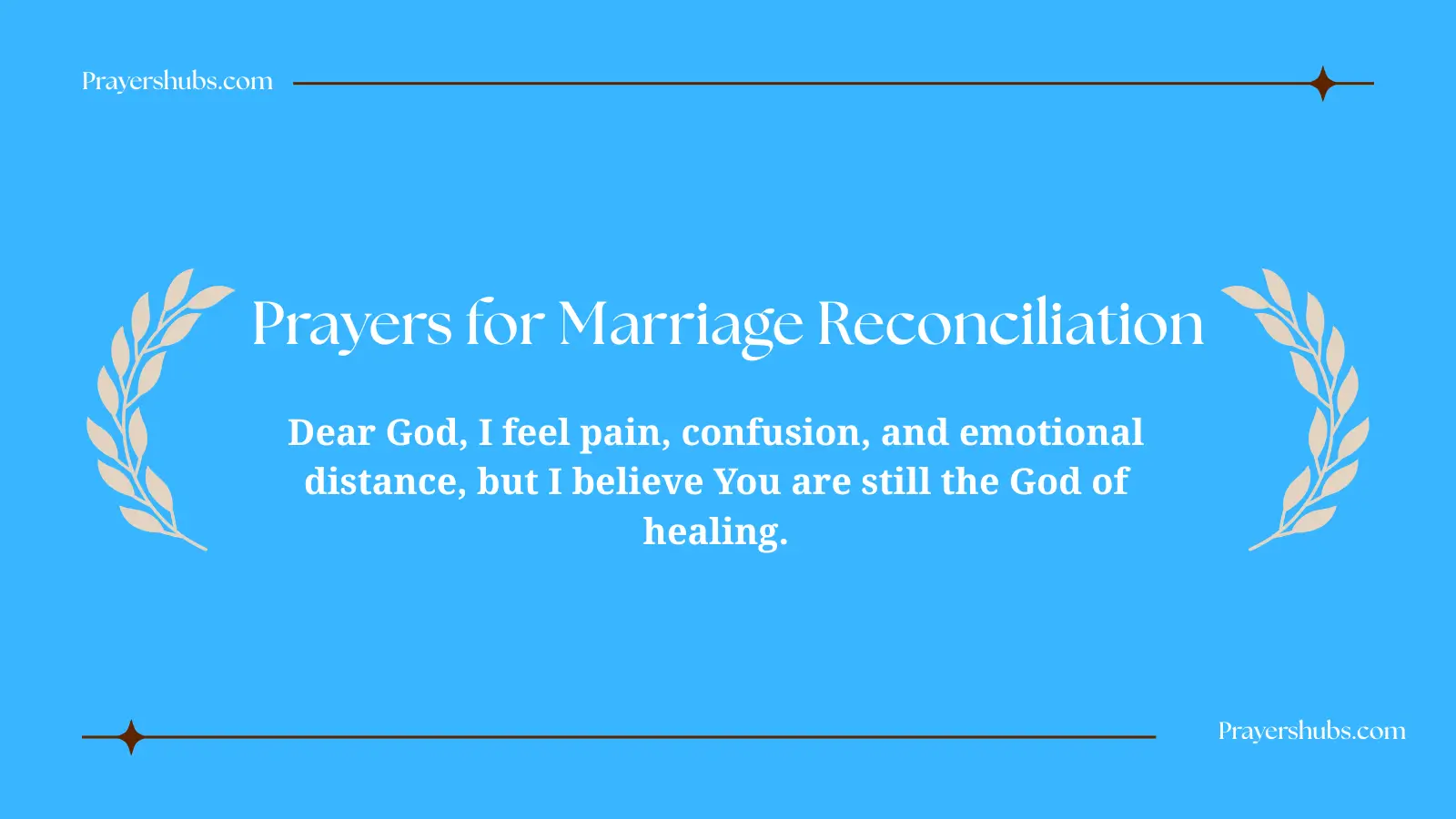 Prayers for Marriage Reconciliation